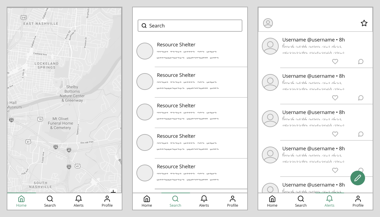 Additional wireframes for Homemore